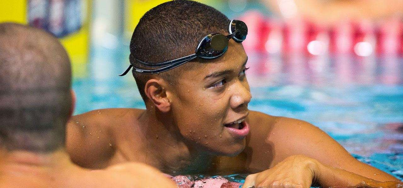 Black Kids Swim Olympic Countdown - Justin Lynch